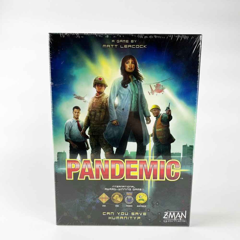 Pandemic Board Game, Z-Man Games, Ages 8+, 2 to 4 players New Sealed